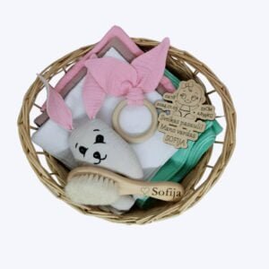 Rankų darbo muslino merliukų rinkinys